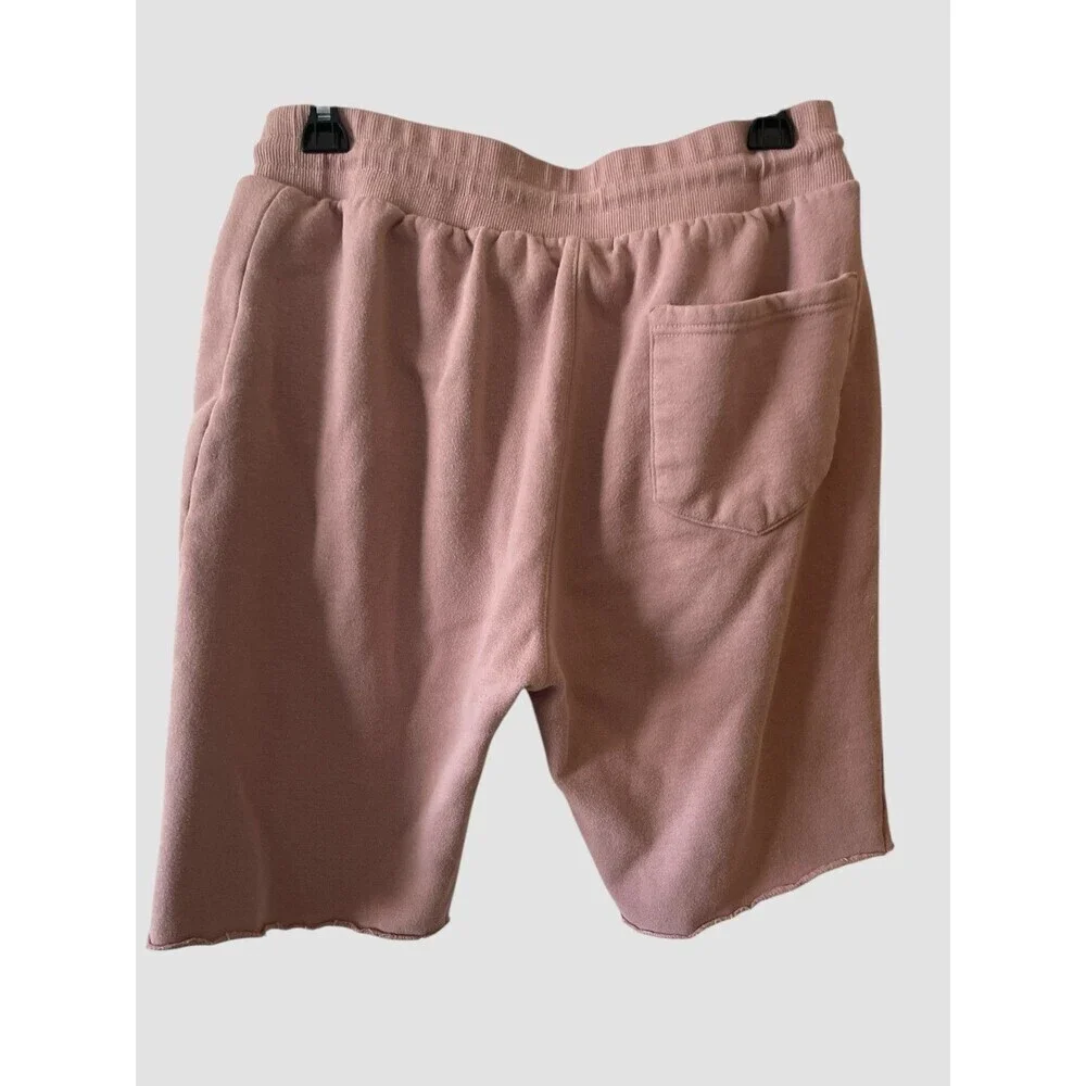 True Religion Sweatshorts Mens M Pink Sweatpant Shorts Cotton Fleece Gym
